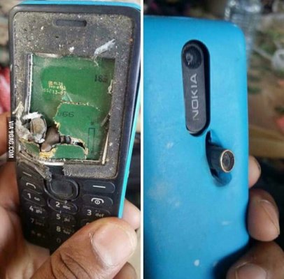 Телефон Nokia в очередной раз спас жизнь человеку