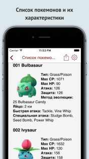 PokeGuide — русский гайд для Pokemon Go 1.0. Скриншот 3