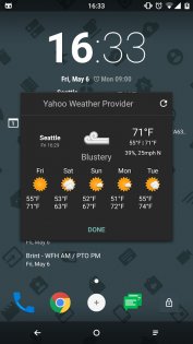 Yahoo CM Weather Provider 1.0. Скриншот 1