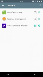 Yahoo CM Weather Provider 1.0. Скриншот 2