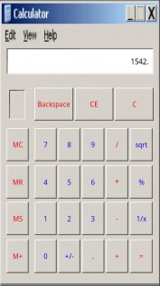 Windows Calculator 1.5. Скриншот 1