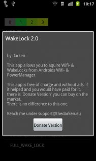 Wake Lock 2.5-f. Скриншот 1