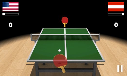 Virtual Table Tennis 3D 2.7.10. Скриншот 1