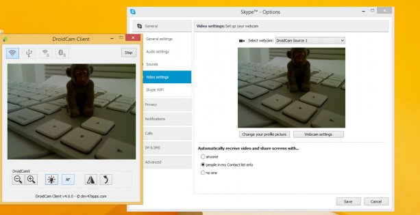 DroidCam – вебкамера из смартфона 6.20. Скриншот 2