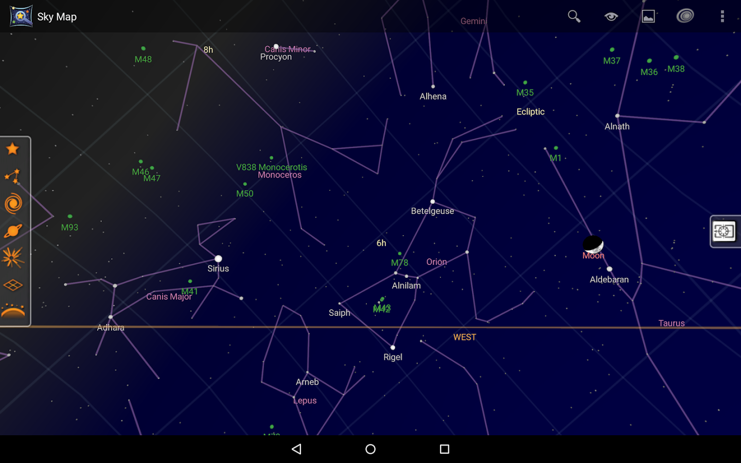 Скачать Google Sky Map 1.9.2 для Android