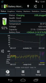 3C Battery Manager 4.9.3a. Скриншот 3