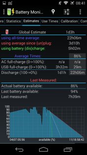 3C Battery Manager 4.9.3a. Скриншот 8