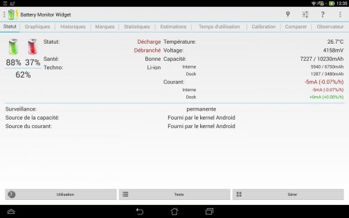 3C Battery Manager 4.9.3a. Скриншот 10