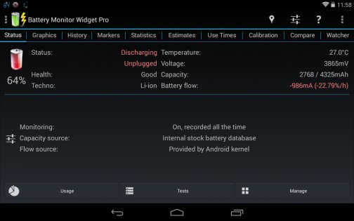 3C Battery Manager 4.9.0c. Скриншот 14