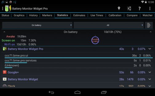 3C Battery Manager 4.9.0c. Скриншот 16