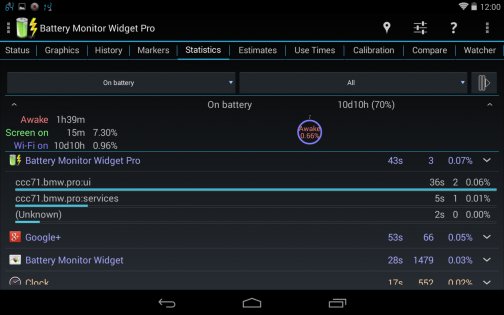 3C Battery Manager 4.9.3a. Скриншот 17