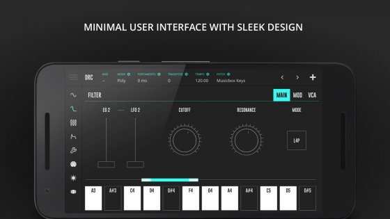 DRC Polyphonic Synthesizer 2.10.0. Скриншот 2