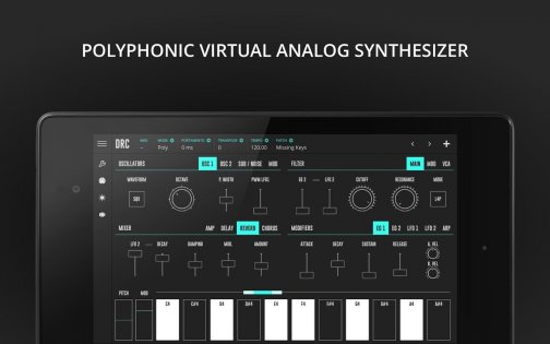 DRC Polyphonic Synthesizer 2.9.3. Скриншот 7