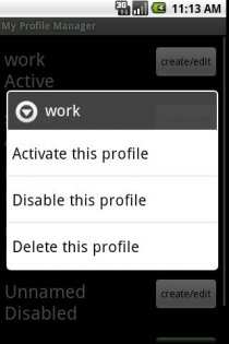 My Profile Manager 1.42. Скриншот 4