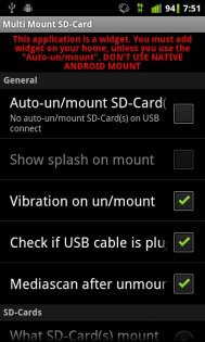 Multi Mount SD-Card Lite 2.50. Скриншот 3