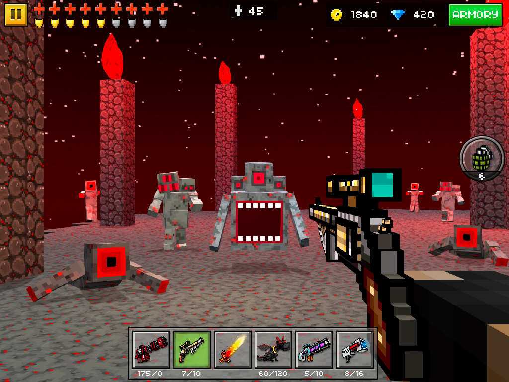 скачать pixel gun 3d взломанный