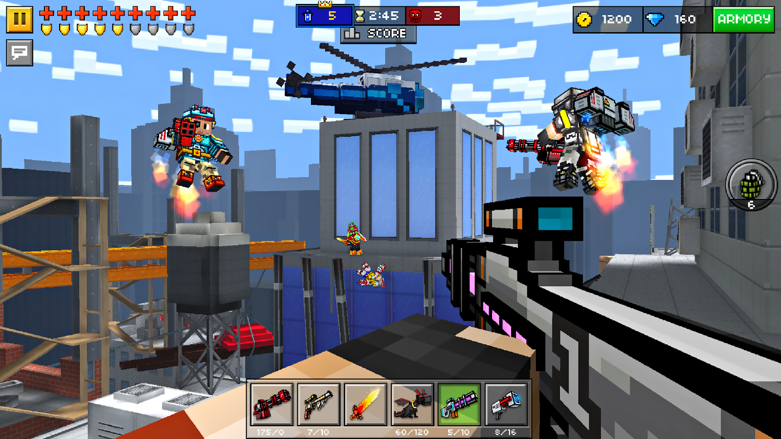 Pixel Gun 3D - сражайся онлайн с друзьями, одноклассниками, одногрупниками ...