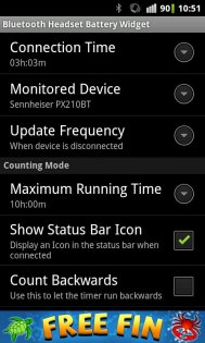 Bluetooth Headset Battery Widget 1.2. Скриншот 3