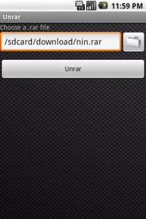 Unrar Free 2.3.2. Скриншот 1