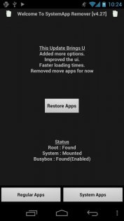 SystemApp Remover 4.27. Скриншот 1