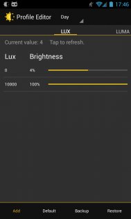Lux - автояркость 1.0. Скриншот 5