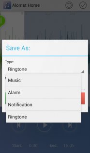 Ringdroid – редактор MP3 файлов 8.1.0. Скриншот 5
