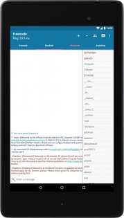 AndroIRC 5.2. Скриншот 11