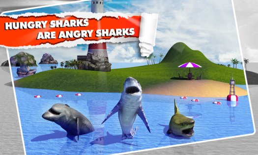 Angry Shark Simulator 3D 1.6. Скриншот 3