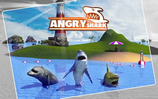 Angry Shark Simulator 3D 1.6. Скриншот 6