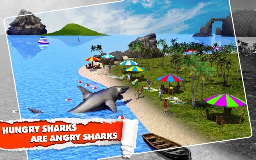 Angry Shark Simulator 3D 1.6. Скриншот 7