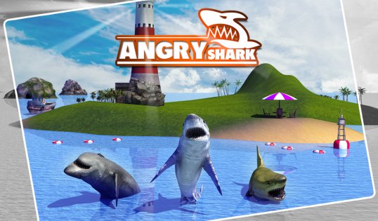 Angry Shark Simulator 3D 1.6. Скриншот 10