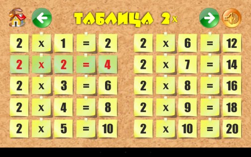 Таблица умножения для детей 1.1.6. Скриншот 12