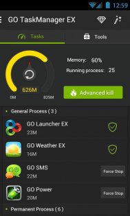 GO Cleaner & Task Manager 3.91. Скриншот 1