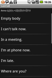 LastCall demo 1.4.3. Скриншот 2
