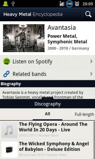 Heavy Metal Encyclopedia 2.5.2. Скриншот 5