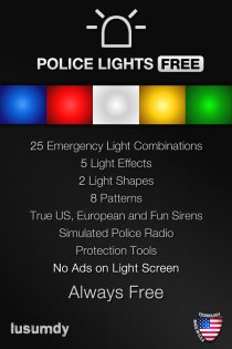 Police Lights Free 4.3.0. Скриншот 1