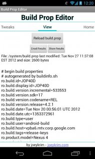 Build Prop Editor 1.1.9. Скриншот 3