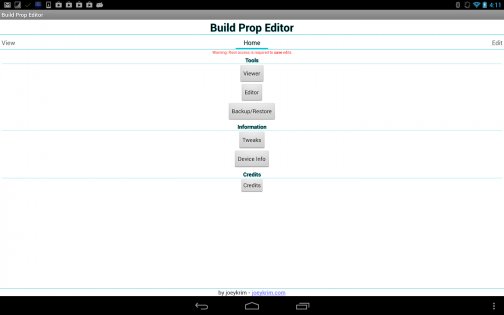 Build Prop Editor 1.1.9. Скриншот 6
