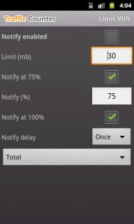 Traffic Counter 1.7.1b. Скриншот 7