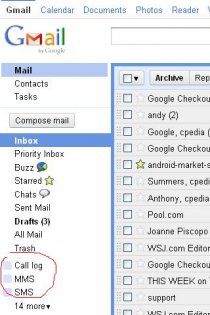 Backup to Gmail 0.4.6. Скриншот 4
