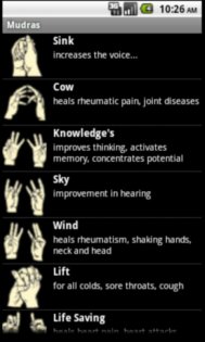 Mudras 1.3.0. Скриншот 2