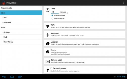 Delayed Lock 3.9.6. Скриншот 7