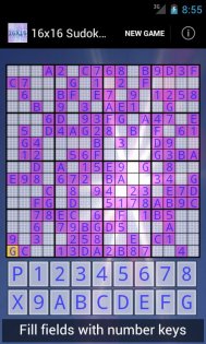 16x16 Sudoku Challenge 3.17. Скриншот 1