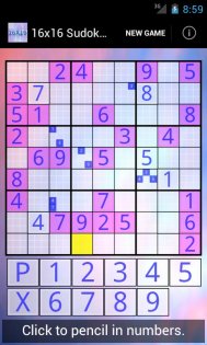 16x16 Sudoku Challenge 3.16. Скриншот 2