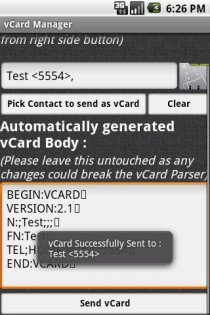 vCard Manager 5.0.3. Скриншот 3