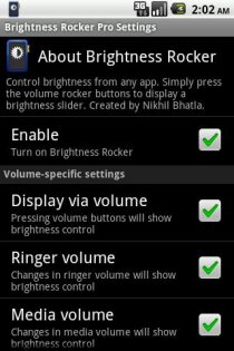 Brightness Rocker Pro 1.2. Скриншот 2