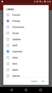 Widgets for Gmail 6.62. Скриншот 6