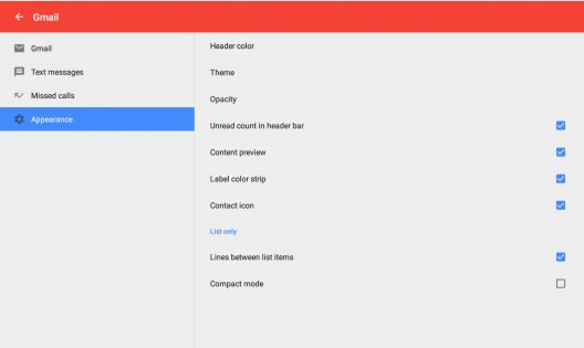 Widgets for Gmail 6.62. Скриншот 10