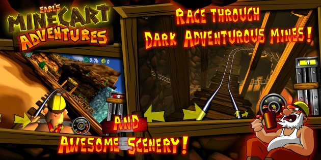 MineCart Adventures 0.9.7. Скриншот 1