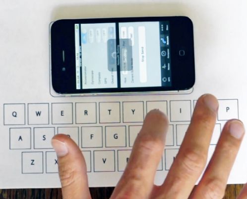 Клавиатура для iPhone - конечно же из бумаги